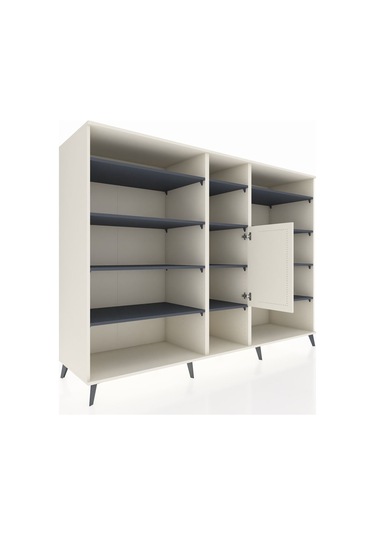 Kronos Dolap 12 Raflı Tek Kapaklı 220x59x163 Aytaşı-aytaşı/antra Aytaşı-aytaşı/antrasit