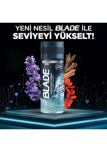 Blade Mountain Fresh Deodorant 6 x 150 ML