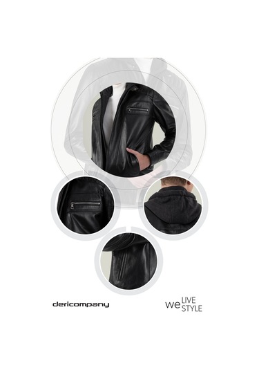 Manfredo Siyah Deri Mont 111674 001