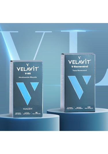 Velavit Longevity Serisi V-NR 30 Kapsül + V-Resveratrol 120 Kapsül﻿