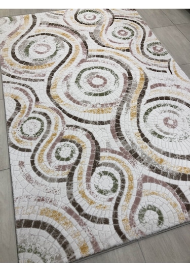 Dinarsu Halı Bodrum Br 018 Pudra Sarı 150X233 Renkli 4 M2 Halı !