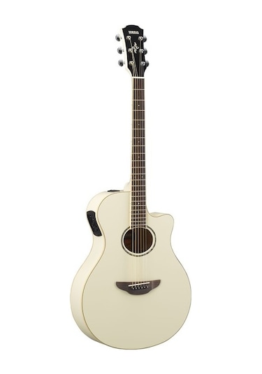 Yamaha Apx600 Elektro Akustik Gitar Vintage White