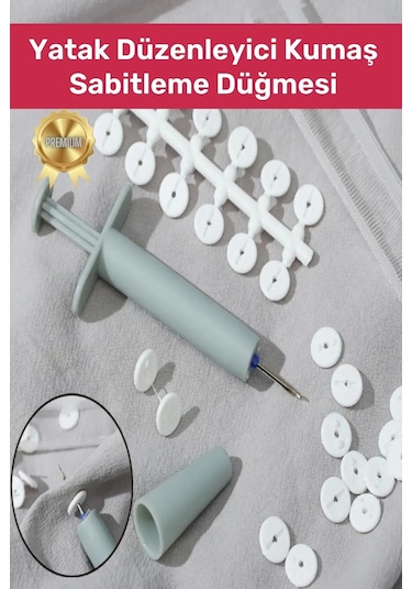 Premium Yorgan Kılıfı Çarşaf Tutucu Sabitleyici Yatak Düzenleyici Kumaş Sabitleme Düğmesi