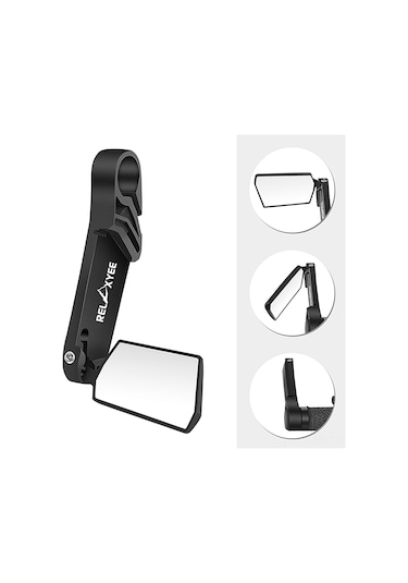 2 Adet Bisiklet Aynası Bisiklet Arka Görüş Aynası Katlanabilir 360 Derece Dönen Arka Görüş Bisiklet Aynası Gidon Güvenlik Aynası Dağ Yolu Bisikleti İçin