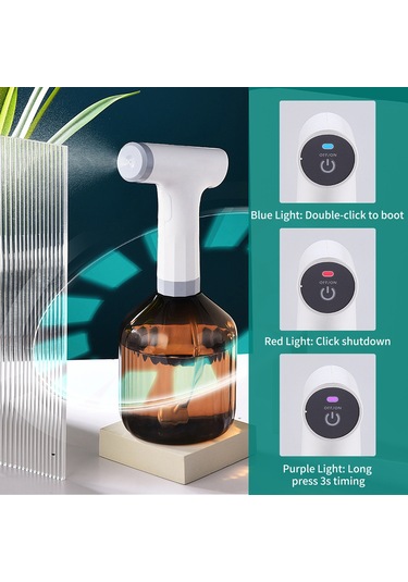 Qingmipy 900ml Şarjlı Bitki Spreyleme Makinesi - Ayarlanabilir Püskürtme, Otomatik Sulama Ve Sis Modu İle Ev & Bahçe Kullanımı