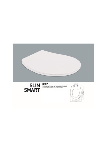 Karen Banyo Slim Smart Thermoplast Yavaş Kapanan Klozet Kapağı 0302