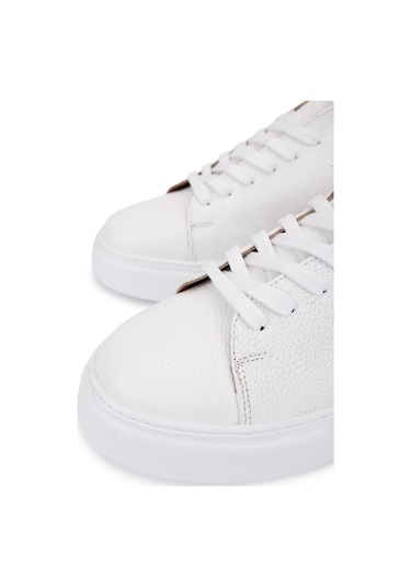 Tamer Tanca Erkek Hakiki Deri Beyaz Sneakers & Spor Ayakkabı 1166 25501 Erk Ayk Sk25-26 Beyaz Beyaz