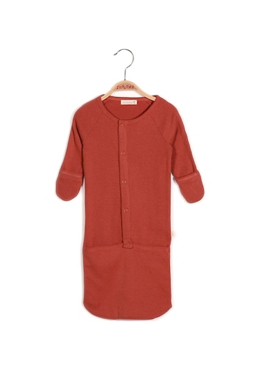 Zeyland Unisex Bebek Önden Çıtçıtlı Uyku Tulumu - Kıremıt Kiremit