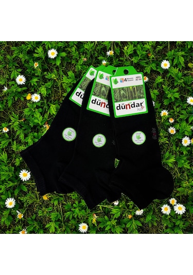 Erkek Bambu Dikişsiz Kokulu Patik Çorap Siyah 6'lı Ve 12'li Siyah