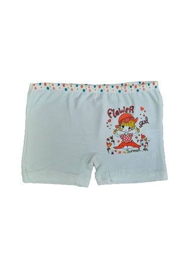 Dondeza 6Lı Kız Çocuk Renkli Likralı Pamuklu Boxer Külot (480847104)