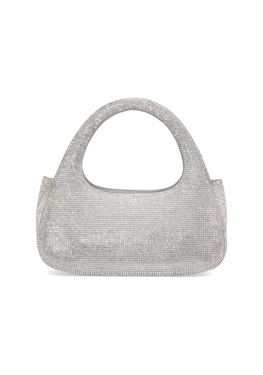 Guja 25yg586 Kadın Taşlı Abiye Çanta Gümüş Gümüş