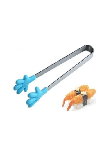 Tongxida Silikon Paslanmaz Çelik Piş. Mutfak Buz Maşası, Mavi Mavi