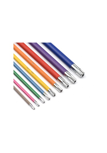 9 Parça Çok Renkli L Anahtar Seti Torx Anahtar Yıldız Anahtar Seti Uzun Kol Endüstriyel Kalite Krom Vanadyum Çeliği Torx Anahtar Allen Anahtarı