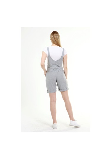 Luvmabelly Myra6200 - Gri Hamile Şort Salopet-gri