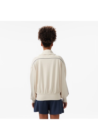Nautica Kadın Ekru Regular Fit Dik Yaka Sweatshirt 026 55k600t Krem