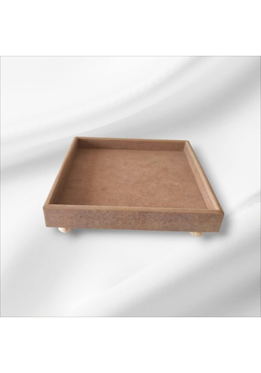 Ahşap-boyanabilir-ayaklı-kare Sunumluk