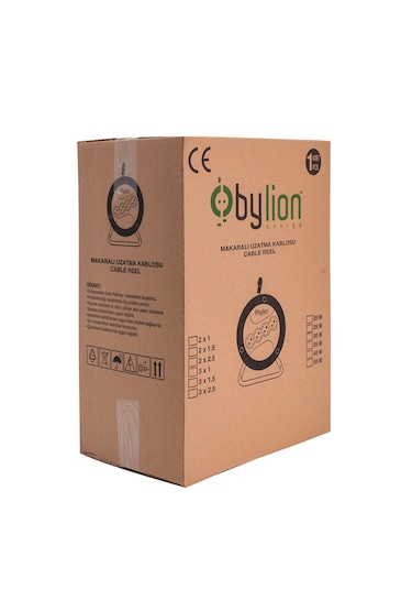 Bylion Seyyar Makara Kablo 3x2.5 Mm 30 Mt