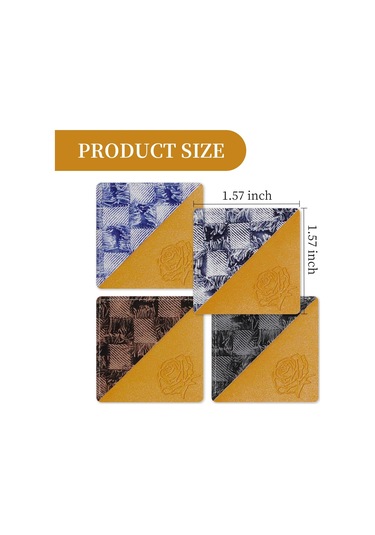 Deri Ayraçlar, Okuma Severler İçin 4 Parça Köşe Sayfa Ayraçları,