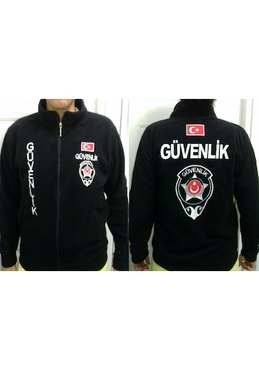 Harika Tasarım,özel Güvenlik Polar Mont Sipariş Ver Siyah