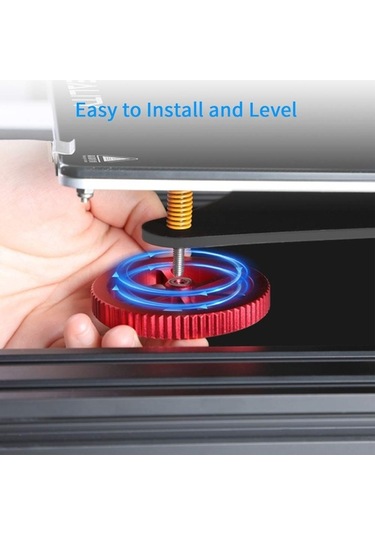 Fortunelane Cr10 3d Yazıcı Aksesuar Paketi: 4 Adet Kırmızı Denge Çarkı, 4 Sarı Yay, Montaj Aksesuarları