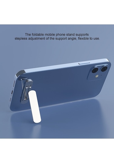 Dancemonkey 360 Dönebilir Katlanabilir Telefon Tutucu - Alüminyum Stand Gümüş GÜMÜŞ