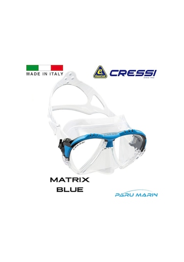 Parumarin Cressi Matrix Blue Dalış Ve Yüzme Maskesi