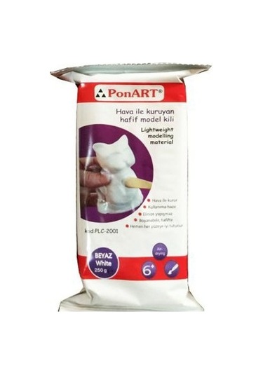 Ponart Havayla Kuruyan Hafif Model Kili Light Hamur 250 Gr Beyaz