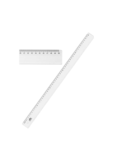 Plastik Cetvel 50 CM