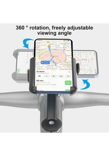 Odier Bisiklet Telefon Tutacağı Çabuk Açılan Kilitleme Tek Siyah