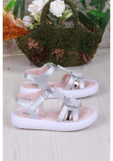 Fort 35572 Rüya Anatomik Rahat Kız Çocuk Sandalet Gümüş