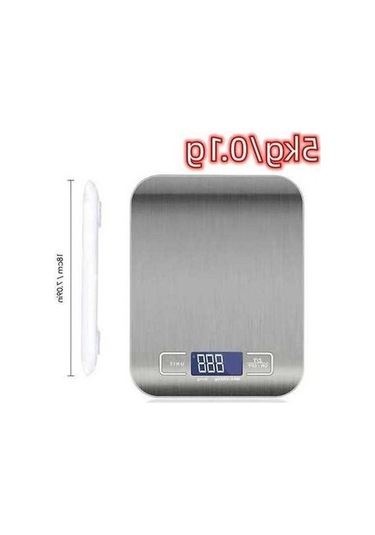 Ulzyvf Createtech Terazi Şarj Paslanmaz Elektronik Edilebilir Çelik Ambition Cb Gümüş, Şık Tasarım İle Göz Kamaştırıcı Gümüş Renk Gümüş