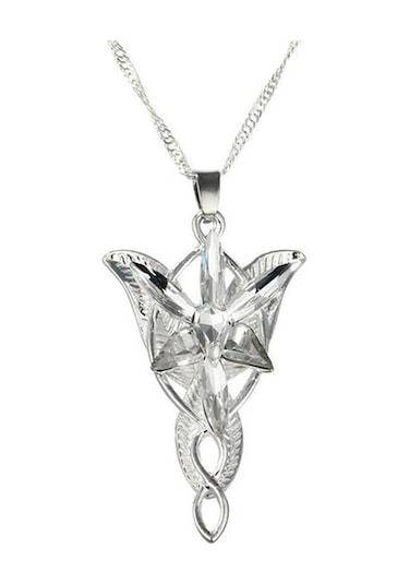 Jwl Arwen Evenstar Akşam Yıldızı Kolye Yüzüklerin Efendisi Kolyes Beyaz
