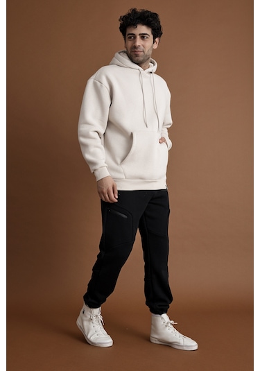 Scorp Origin Erkek Hoodie Sweatshirt Bej Standart Çok Renkli