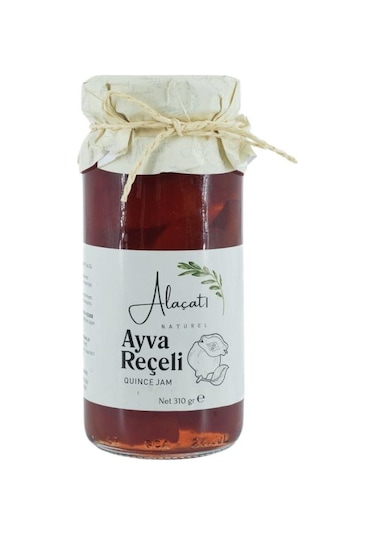 Alaçatı Naturel Ayva Reçeli Doğal Meyveli Katkısız Reçel 300 G