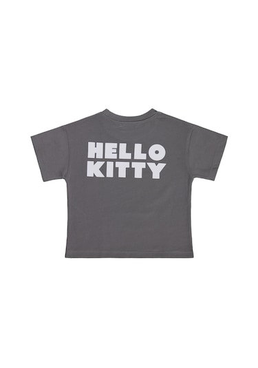 Hello Kitty 2-5 Yaş Tişört - Gri Çok Renkli