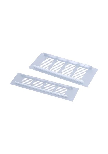 Novahub Gardırop Dolabı Dikdörtgen Havalandırma Mesh Mobilya Donanım Aksesuarları Havalandırma Mesh 50 200mm Gümüş