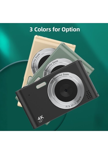 Trendooze Springsun 4k Dijital Kamera Video Kamera 48mp 2.4 İnç Ekran 16x Dijital Zoom Hs