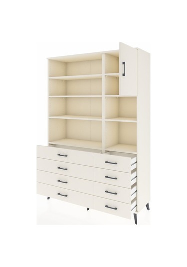 Hyperion Dolap 8 Raflı 8 Çekmeceli Tek Kapaklı 132x44x195 Aytaşı-aytaşı/aytaşı Aytası/aytası Hyperion Dolap 8 Raflı 8 Çekmeceli Tek Kapaklı 132x44x195 Aytaşı-aytaşı/aytaşı Aytası/aytası