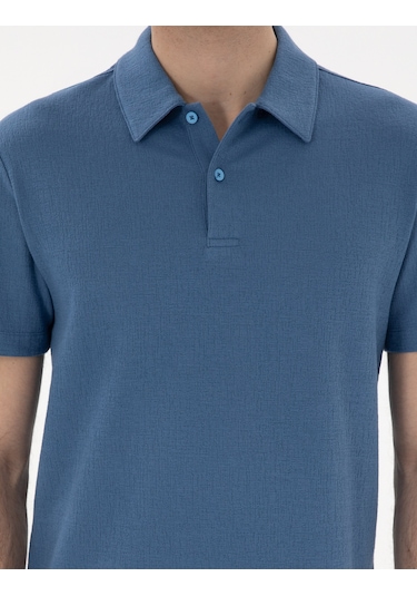 Pierre Cardin Erkek Mavi Tişört 50307581-vr036 Mavi