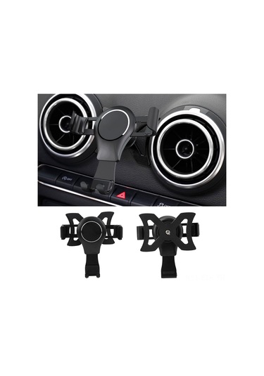 Xindoker Audi A3 S3 2014-2019 İçin Alüminyum Araç Telefon Tutucu, Kütleçekimi Otomatik Klem, 4.0-6.0 İnç Telefon Uyumlu, Kaşıntı Engellici, Hava Delikli Montaj Diğer