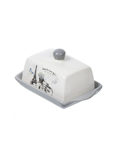 Daniks Kapaklı Seramik Yağlık 19.5x12.10.5 Cm 193970051 Beyaz