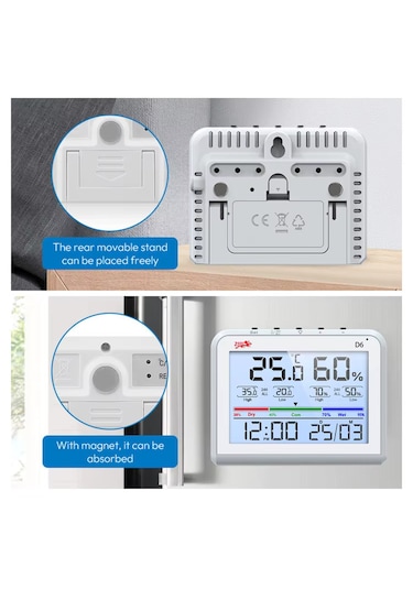 Life Net Medikal Dijital Termometre Isı Ve Nem Ölçer D6
