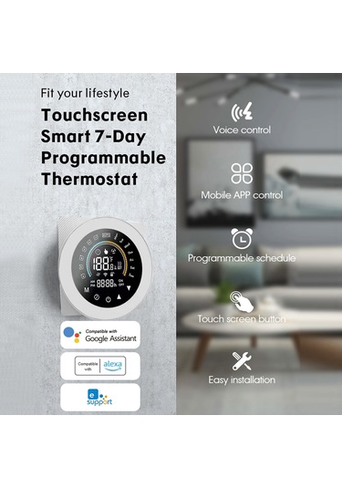 Ewelink Wifi Akıllı Su Gaz Kazanı Termostatı Dijital S6360w-ewl-gc