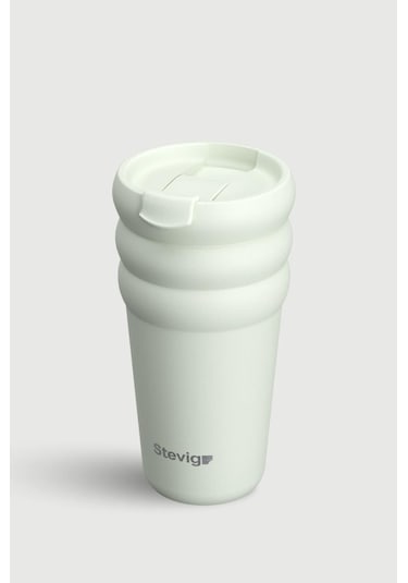 Stevig 3 Bubble Two-cap Straw Tumbler Çelik Termos 600 Ml Lightest Sky St-247 Su Yeşili
