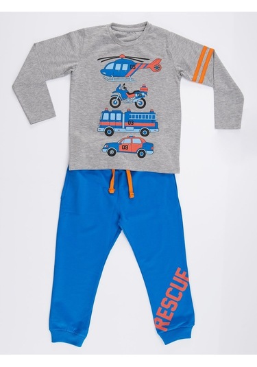 Denokids Mushi Rescue Team Erkek Çocuk Pantolon Takım Çok Renkli