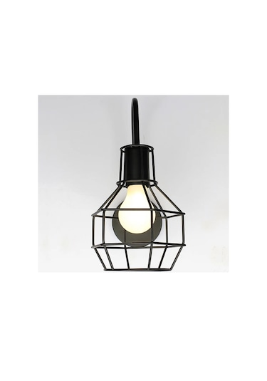 Kafesli Tarz Aplik Siyah