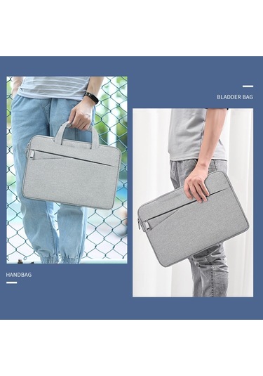 Bubm Fmbx Laptop Astar Çantası İş Bilgisayar Çantası Büyük Kapasiteli Bilgisayar Çantası, Boyut: 13 İnç Gri