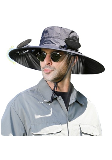 2025 Yeni Güneş Fanı Açık Hava Balıkçılık Şapkası