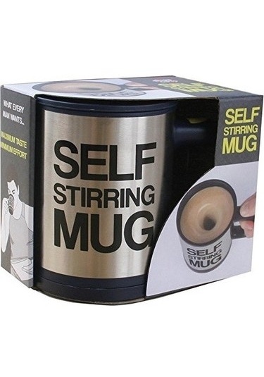 Karıştırıcı Özellikli Mikser Kupa Bardak Self Stirring Mug 5224 Çok Renkli