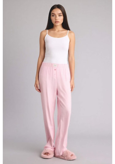 Defacto Regular Fıt Flanel Alt G1908ax26sppn149 Pembe-pn149